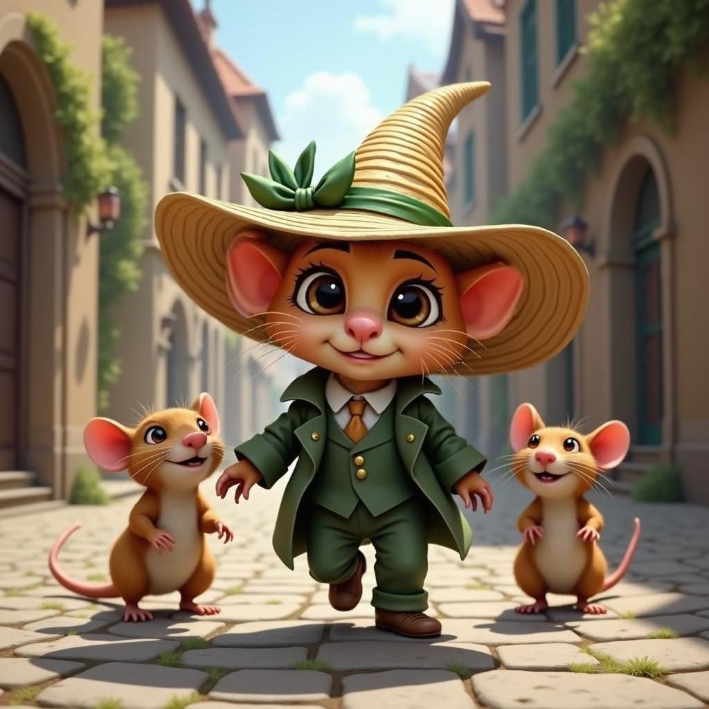 Kobold's Medieval Stroll with Rat Friends