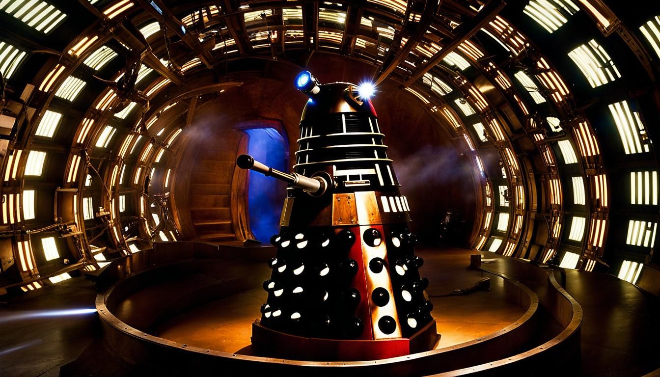 TARDIS in Time Vortex with 10th Doctor