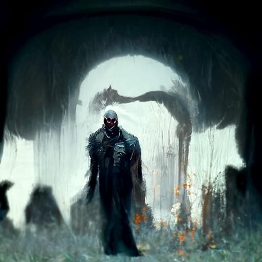 Sinister Figure in Dark Fantasy Style