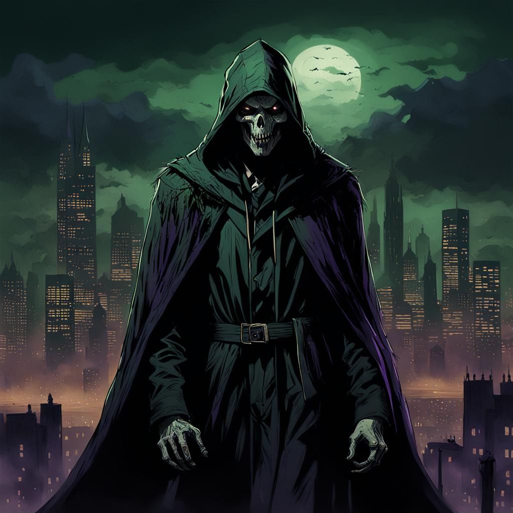 Grim Reaper's Fear: A Dark Fantasy Art Concept