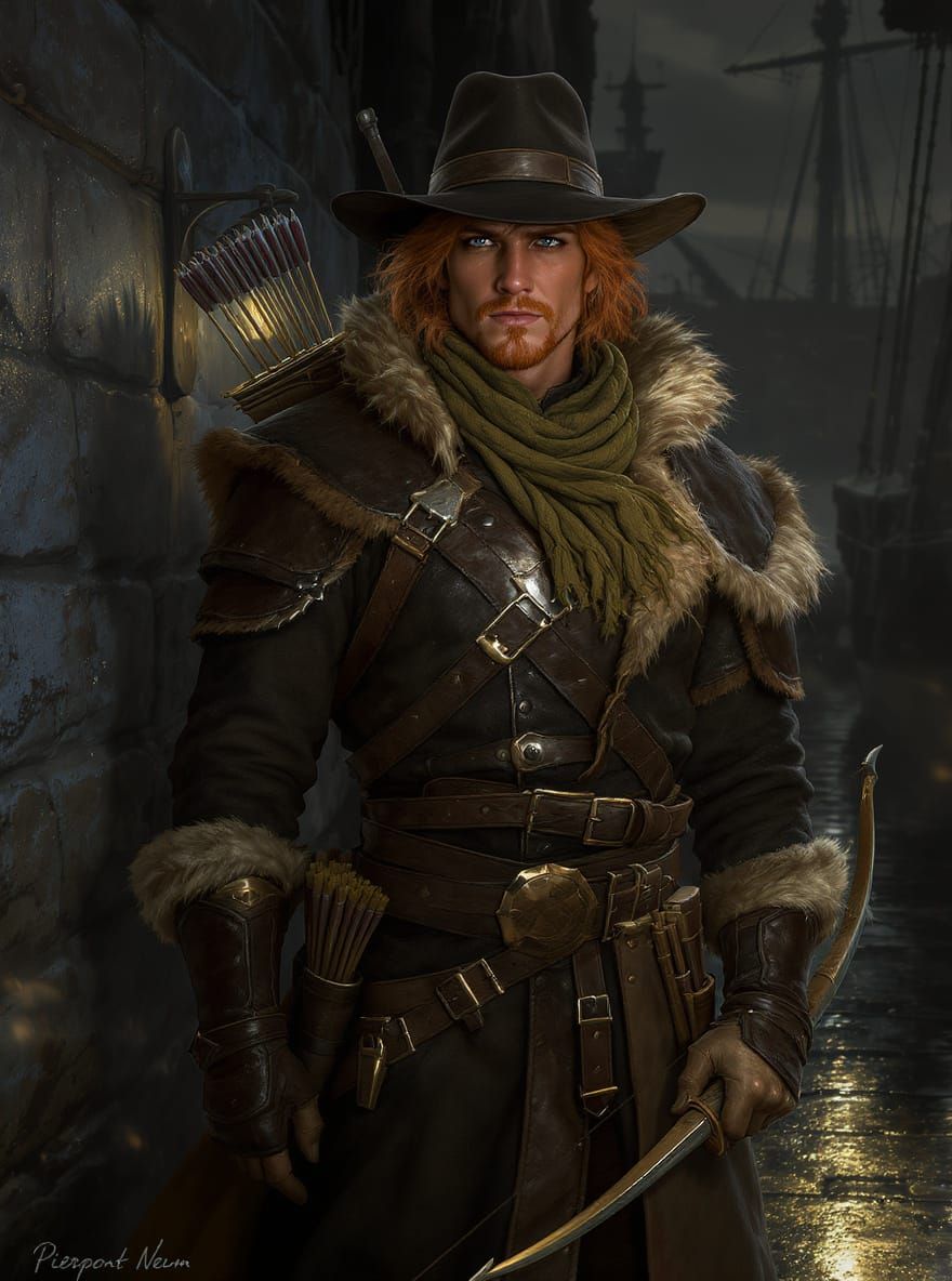 Pierpont Neum: Human Smuggler in D&D Fantasy Realism