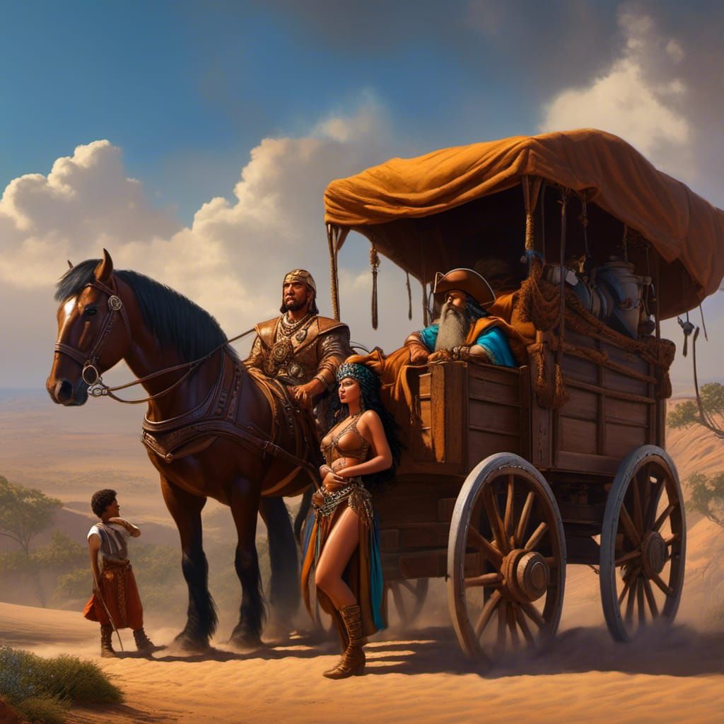 Fantasy Merchant Encounter in Vallejo Style