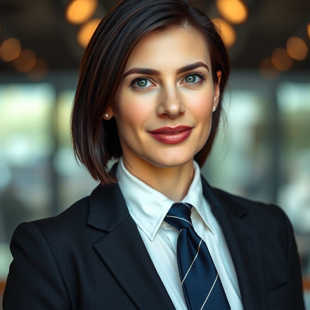 Polished British Executive in Business Attire