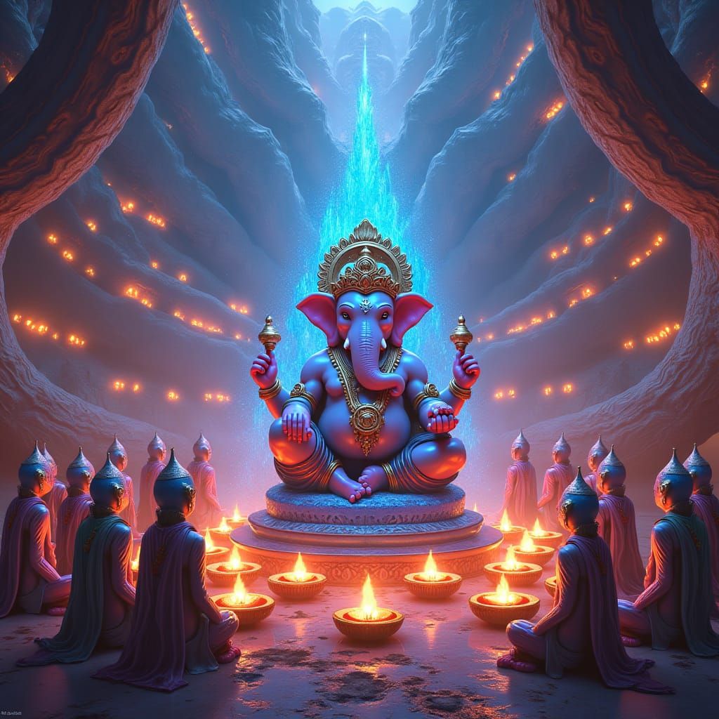 Intergalactic Diwali Celebration in Unreal Engine 5