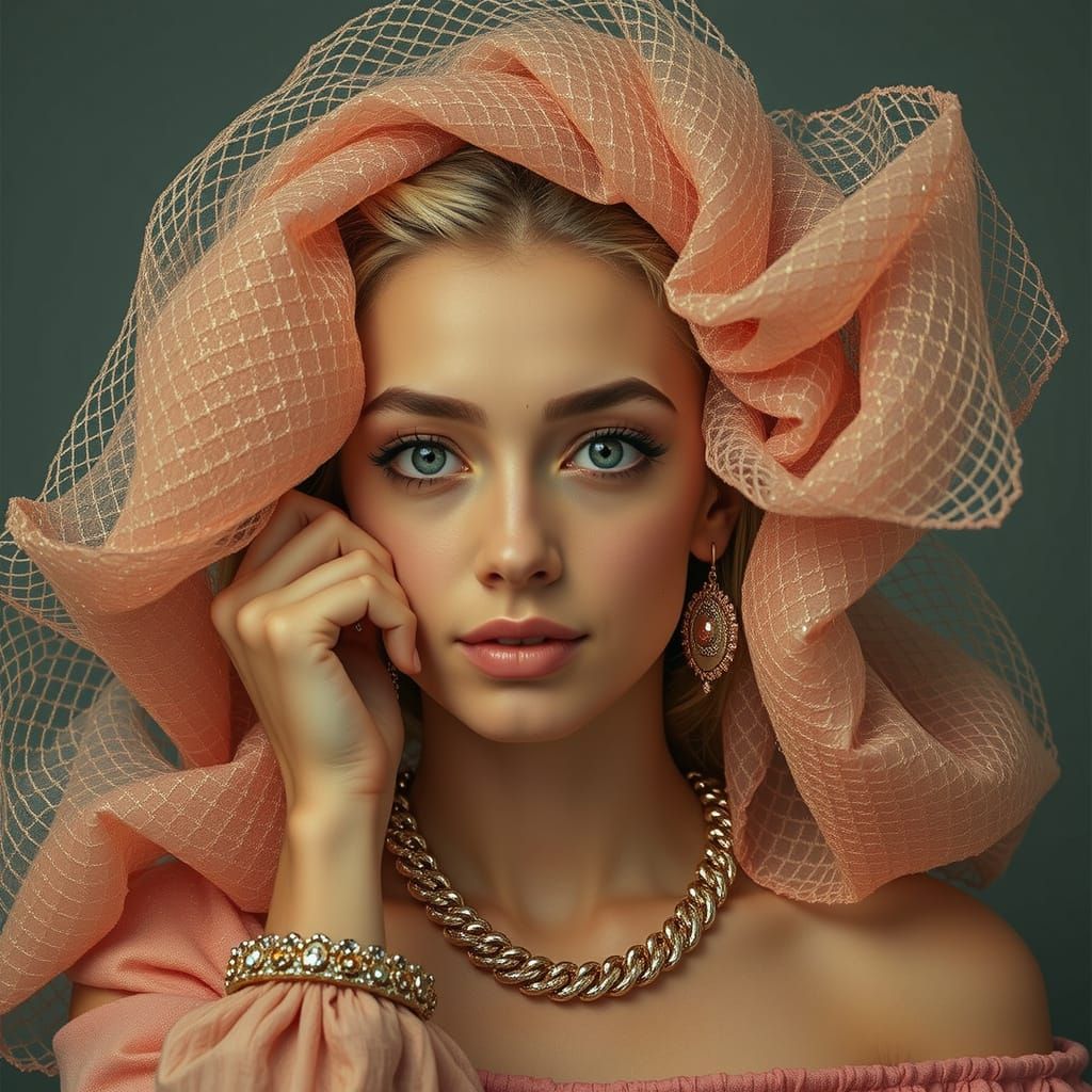 Abstract Swirls of Vibrant Red Hues