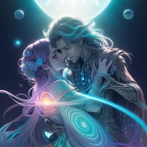 Otherworldly alien lovers.