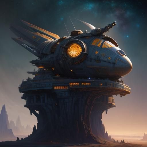 Cute Toy Astronaut in Detailed Fantasy Art