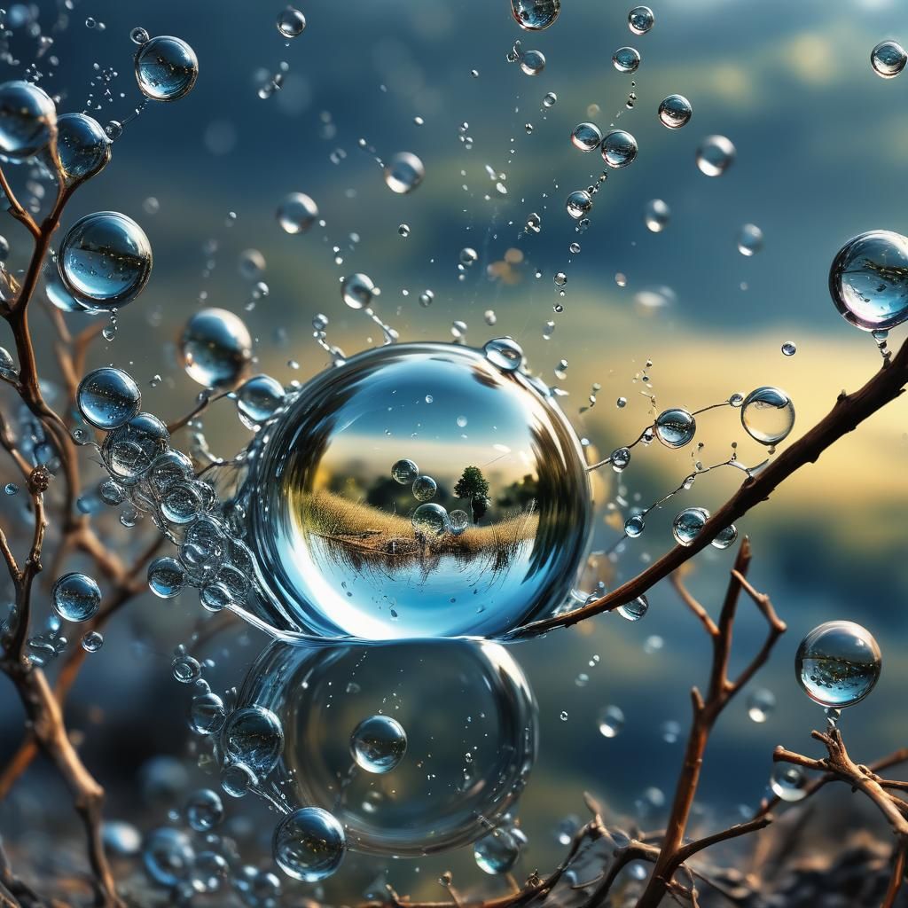 Bubbles Containing Beautiful Landscapes in High Resolution