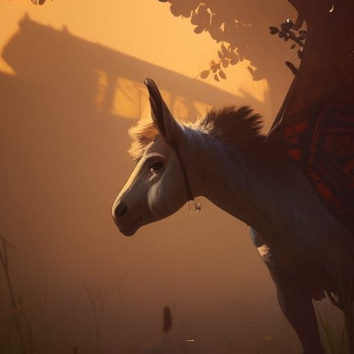 Donkey's Photoshoot: Hyperdetailed Concept Art