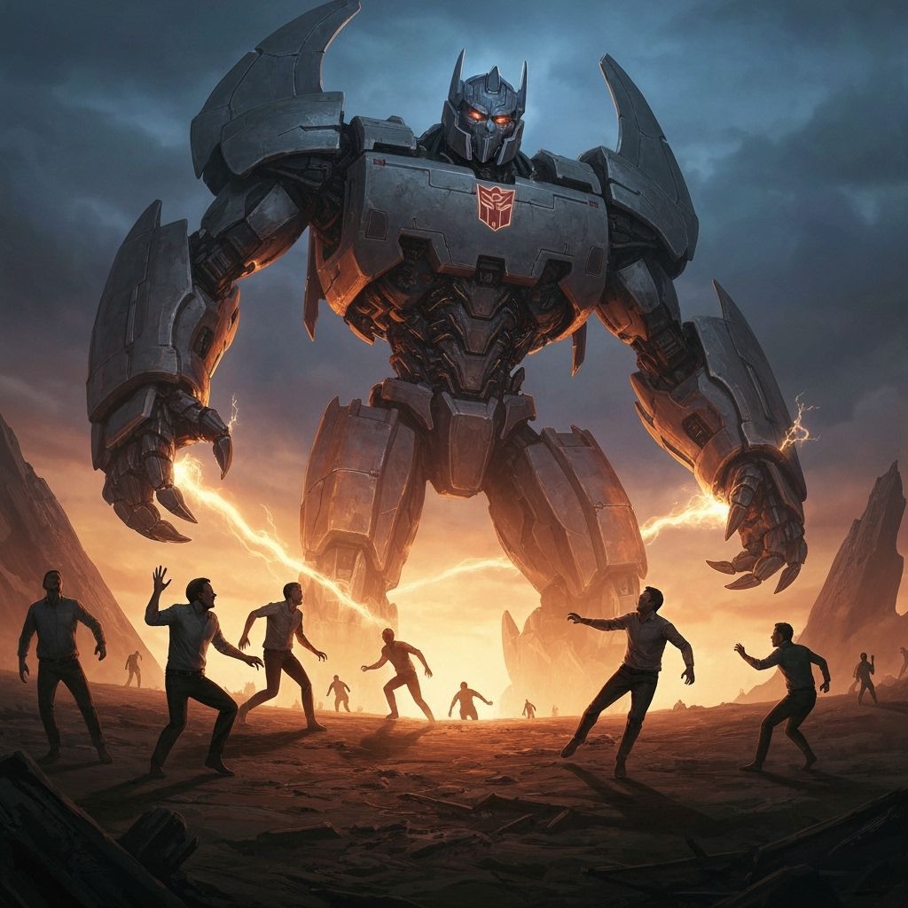 Giant Unicron Lands on Earth Causing Mass Panic