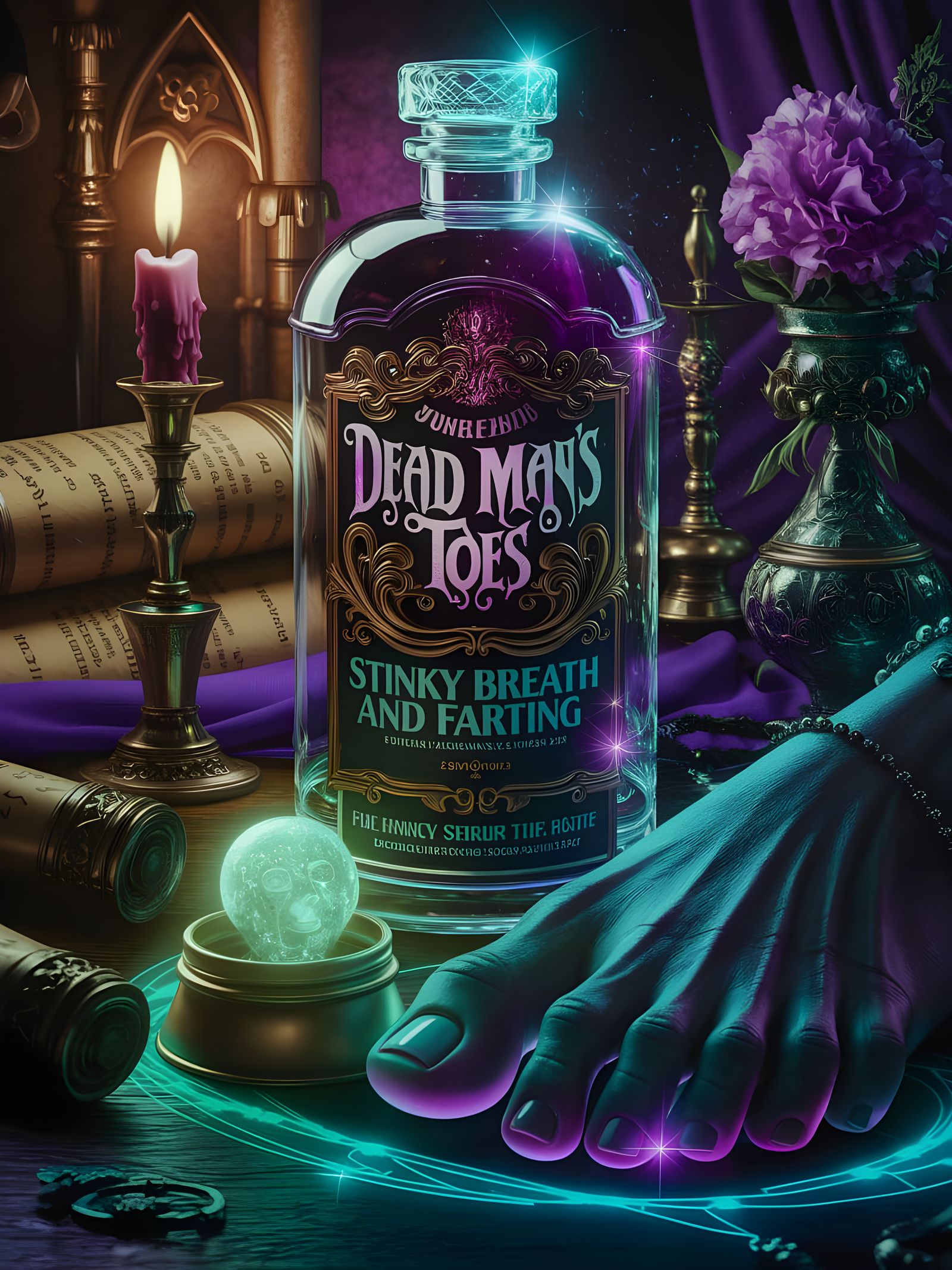 Witches Potion- "Dead Mans Toes" (main ingredient, zombie to...