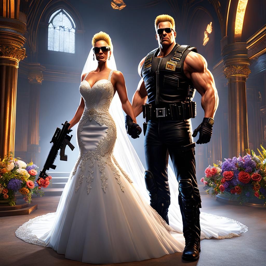Duke Nukem's Wedding: Hyperdetailed Digital Art
