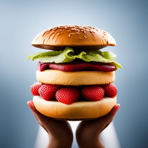 Gigantic Strawberry Burger from McDonald's