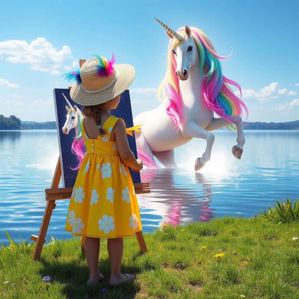 Magical Unicorn Painting Comes to Life