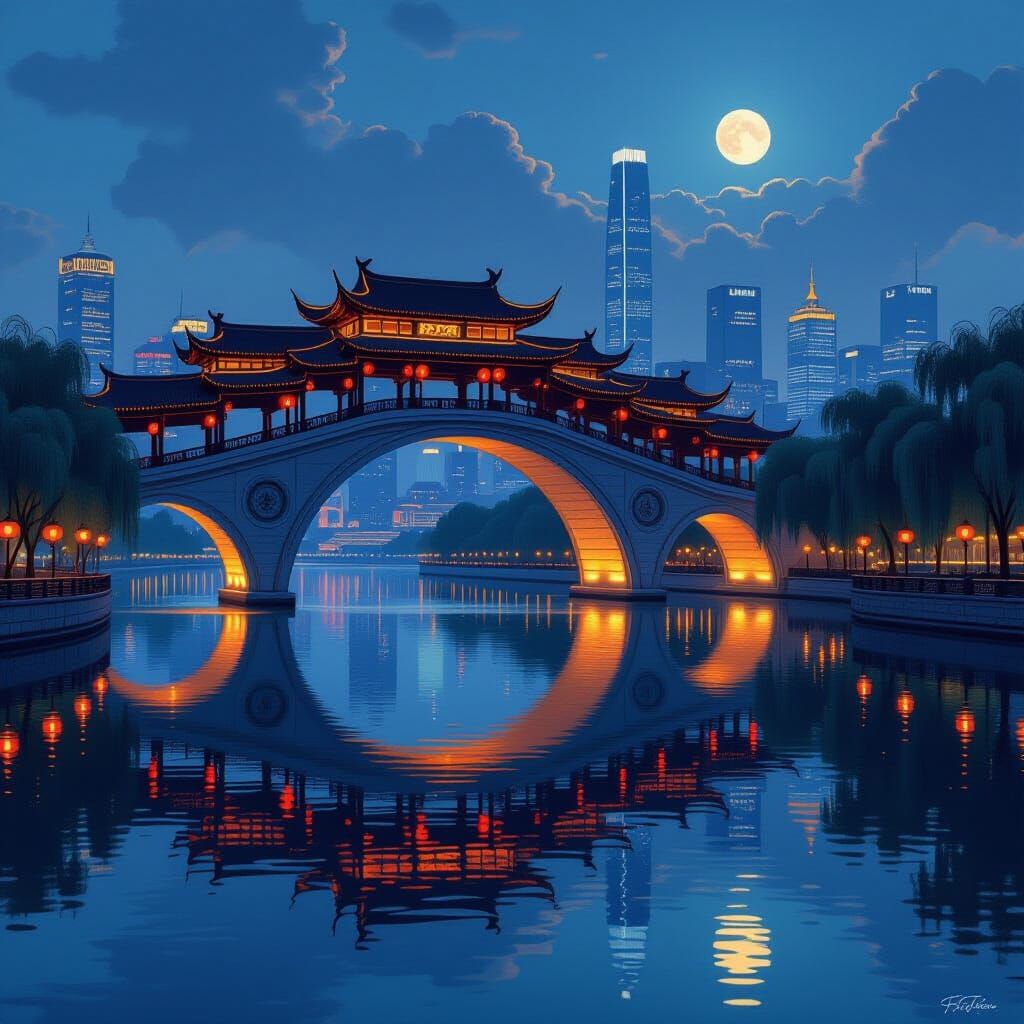 Anshun Bridge, Chengdu: Traditional Chinese Architecture