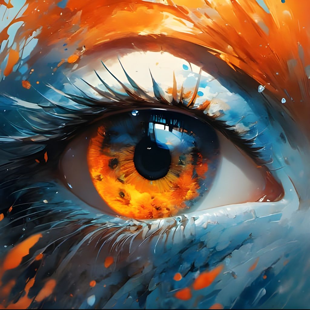 Dynamic Fire and Water Conceptual Art