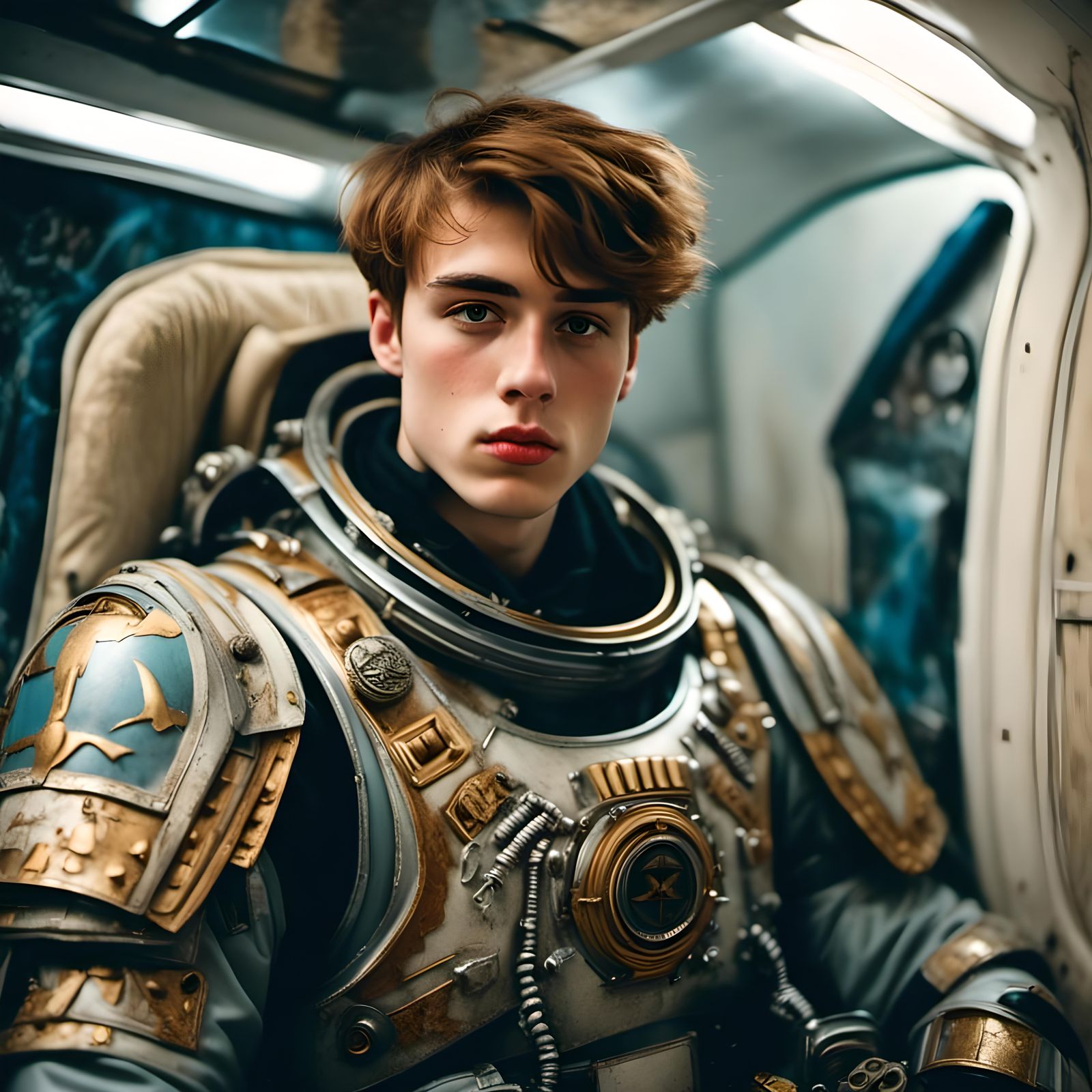 Handsome Space Marine Portrait from the 1990s