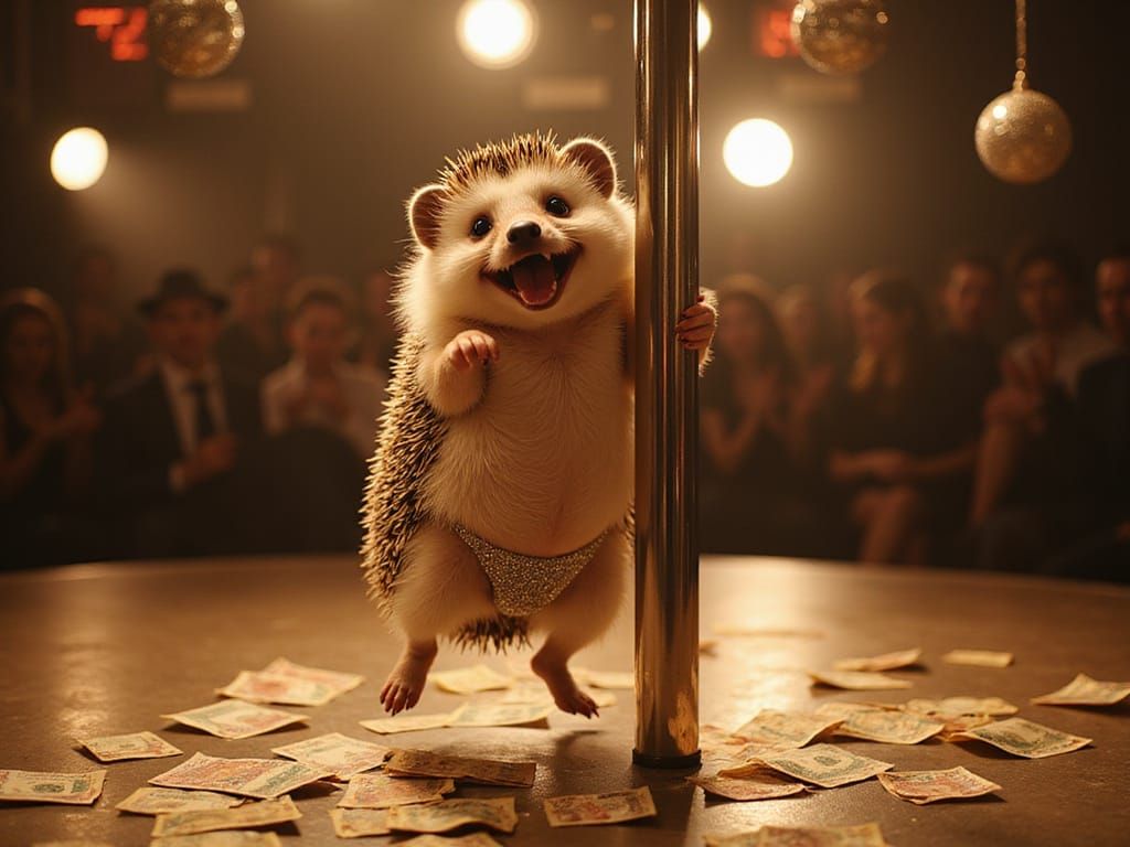 Hoggy Pole Dancing 5