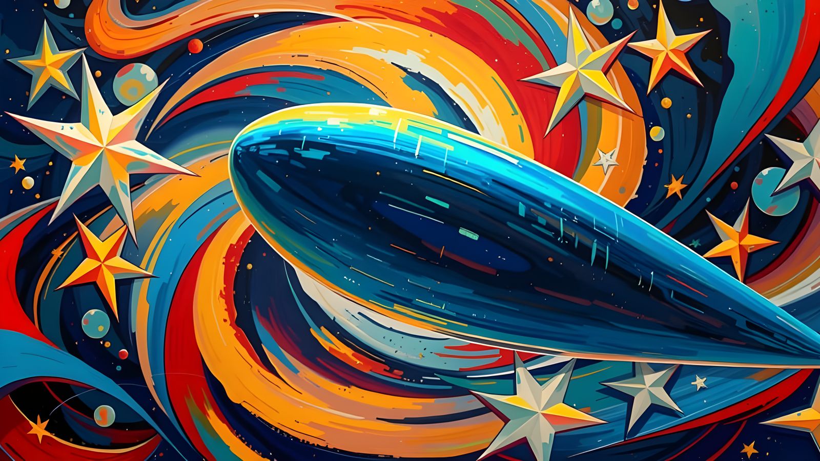 Surreal Masterpiece of Iridescent Light and Cosmic Vortex