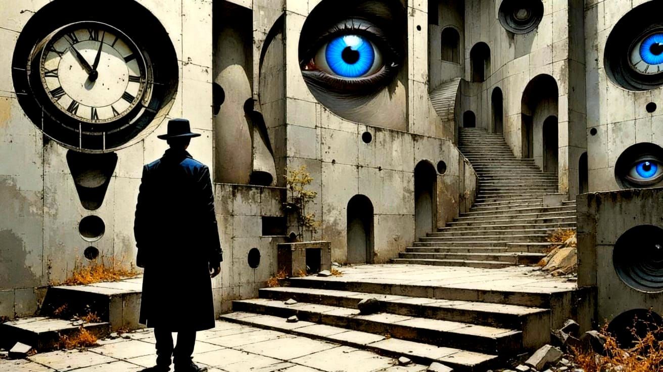 Surreal Clockwork Eyes Blend Time and Vision
