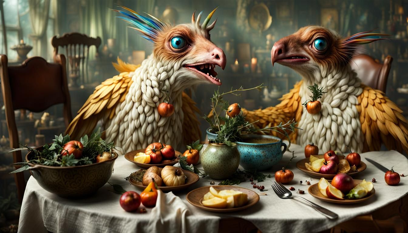 Magical Biological Surrealism in Photorealistic Style