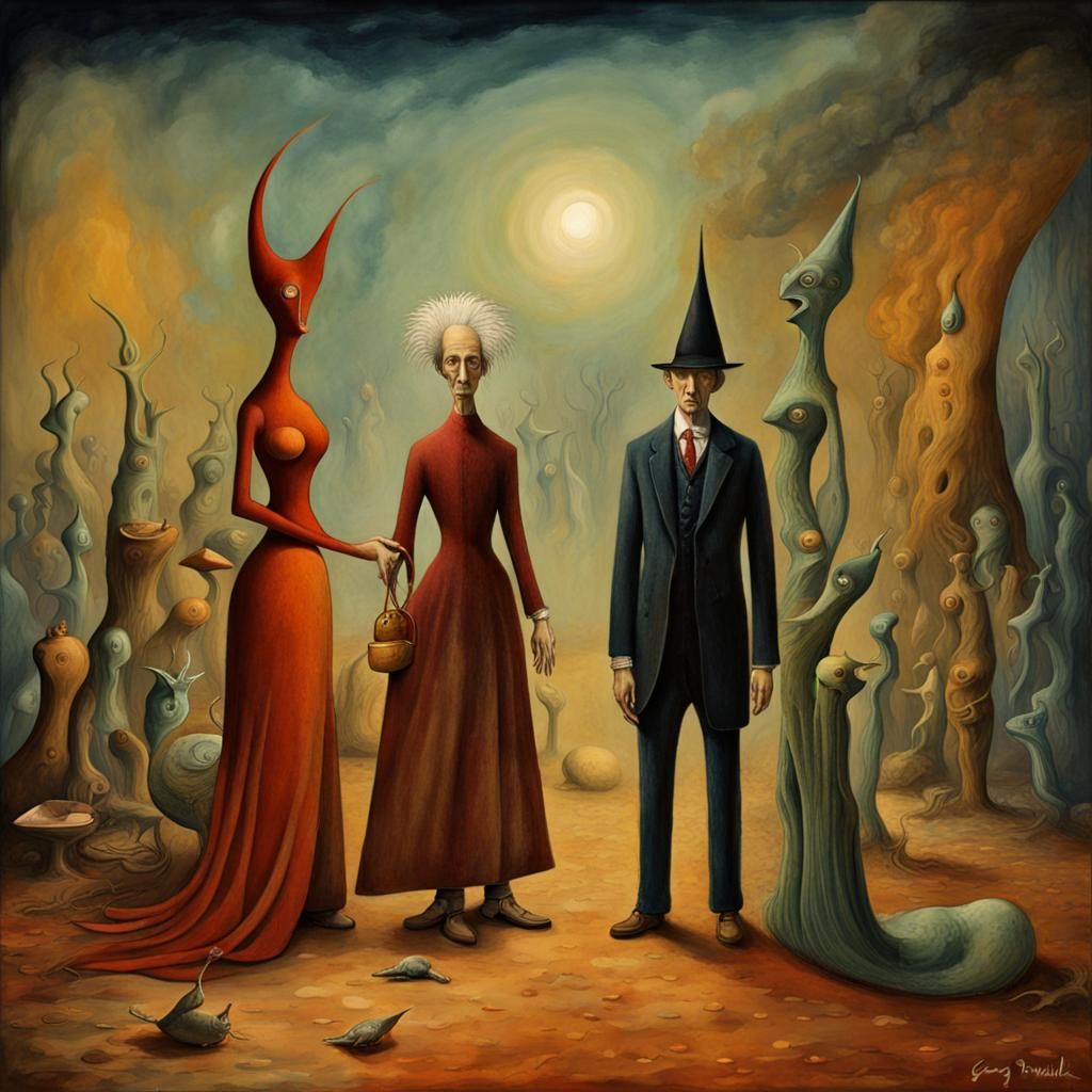 Dreamlike Surrealism in Dark Fantasy Style