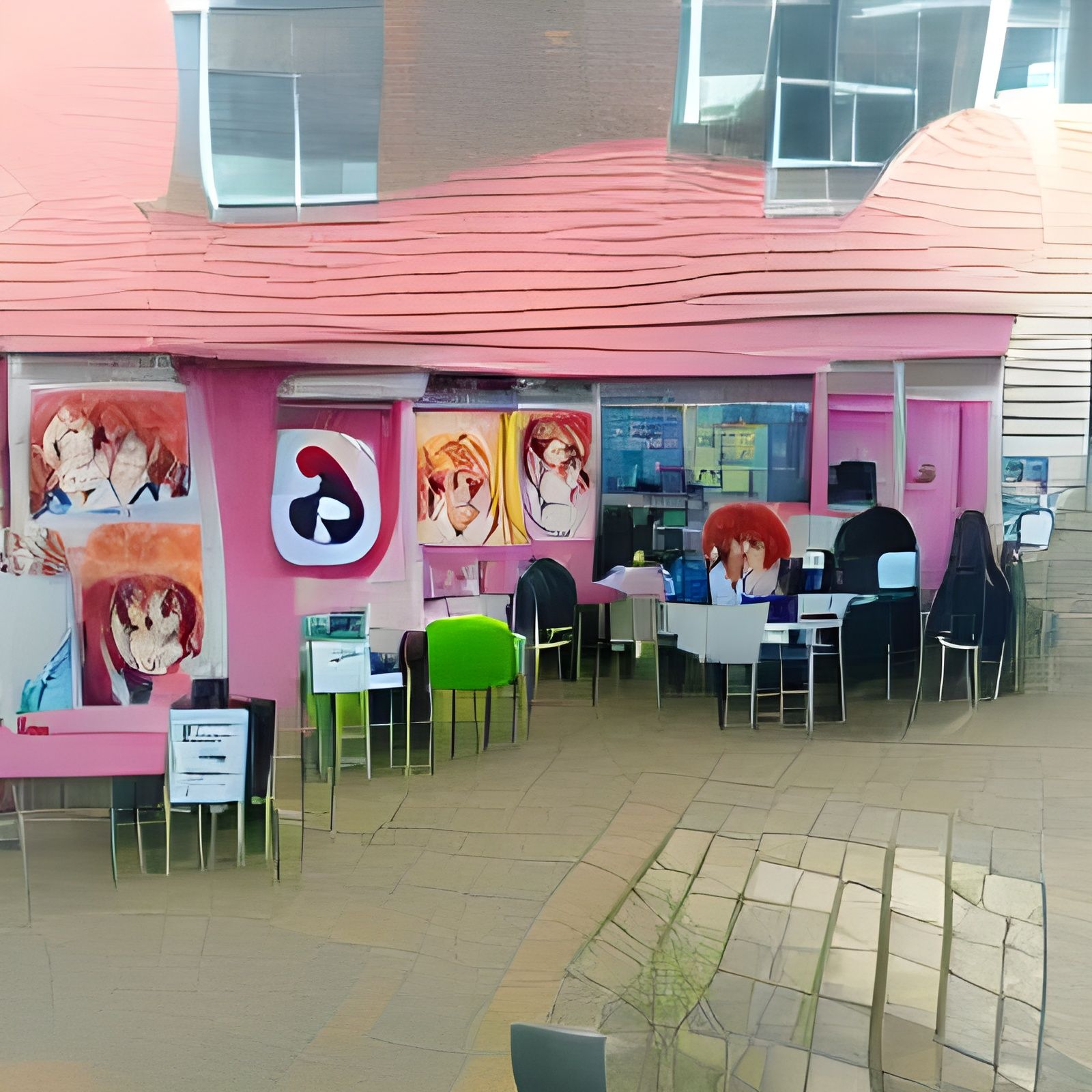 The Worst Anime Cafe, According to AI