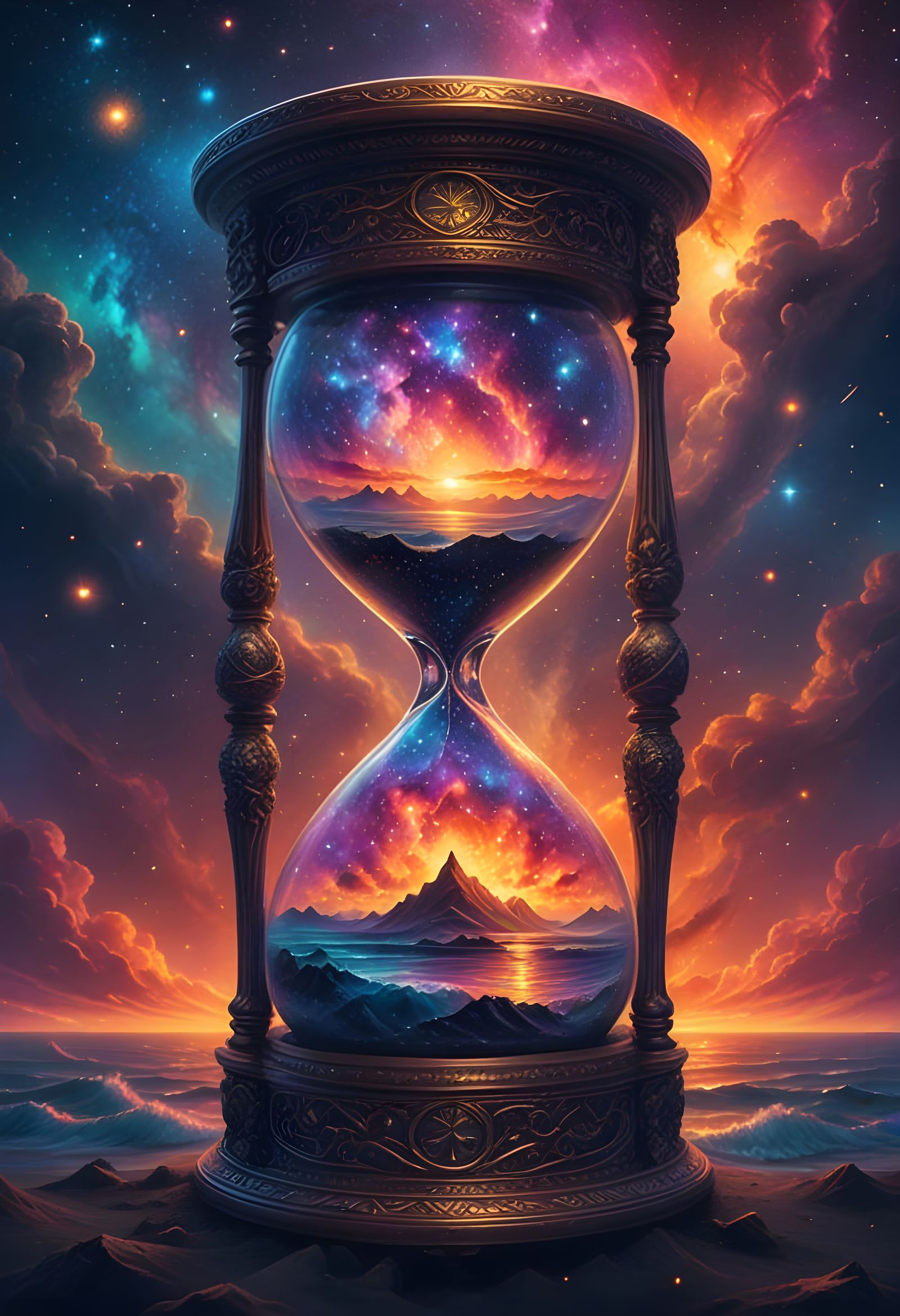 Magical hourglass