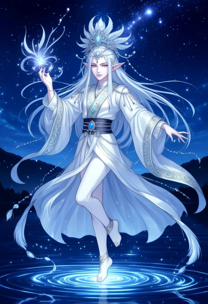 Elven Ritual Dance: Fantasy Illustration in 8K