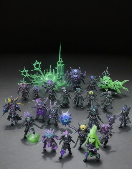 Cyberpunk Alchemist: Chaotic Fusion of Tech and Magic