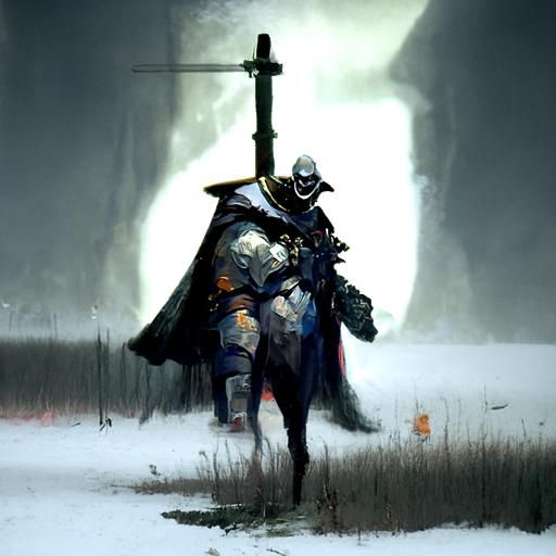 Sinister Medieval Knight Artwork