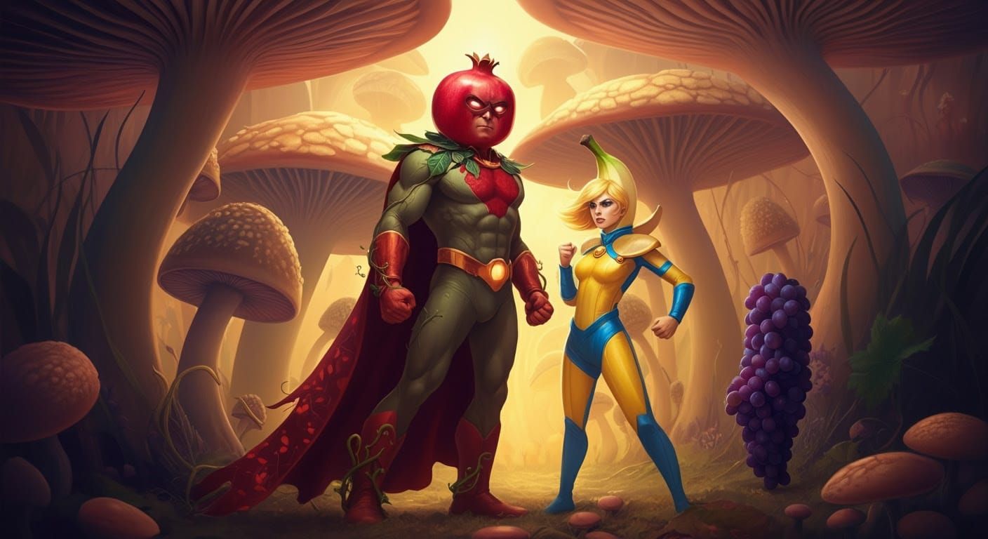 Epic Fantasy Battle in Vibrant, High-Detail Landscape