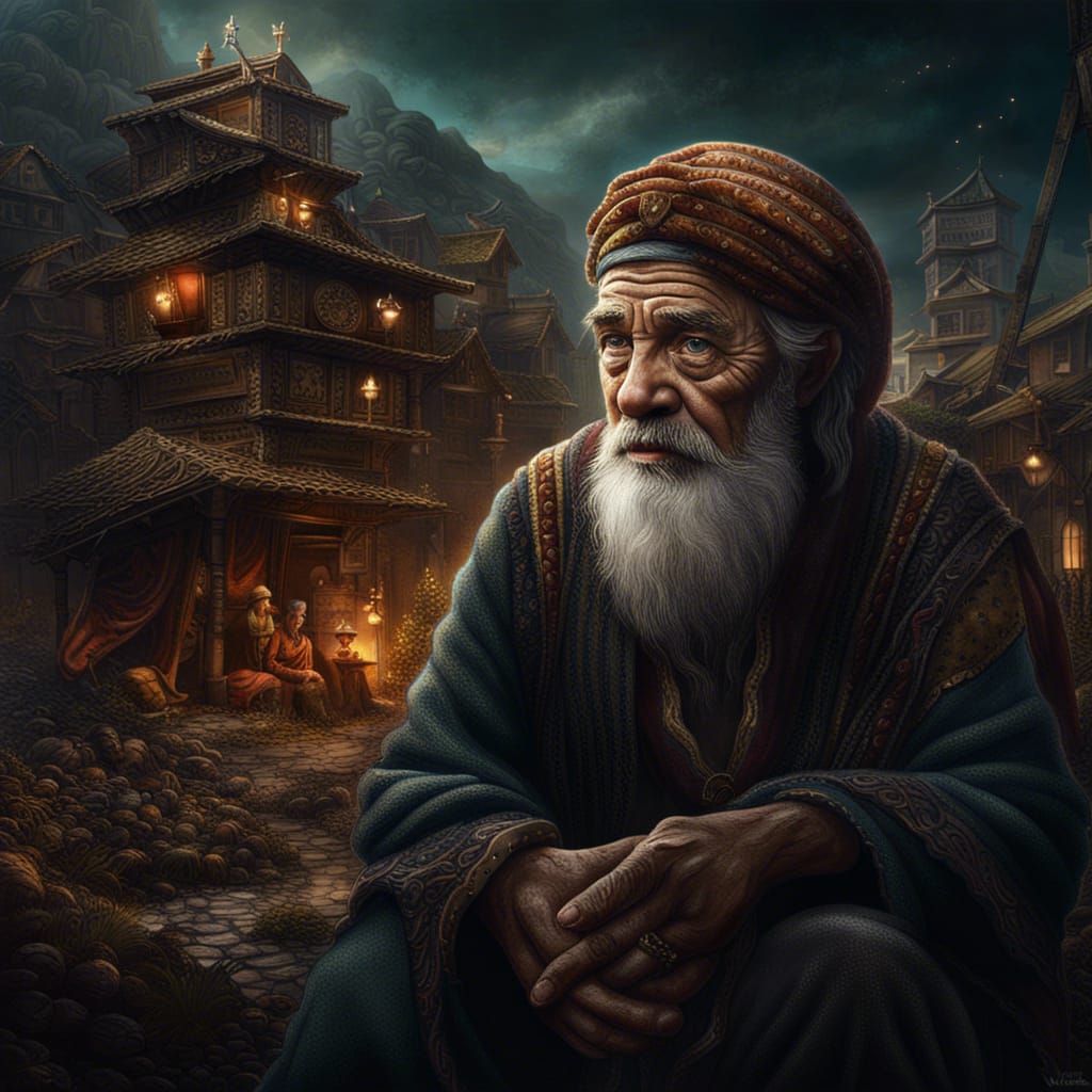 Unbroken Spirit: Detailed Matte Painting in Deep Color