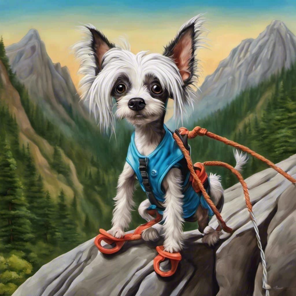 Chinese Crested Mountain Climber