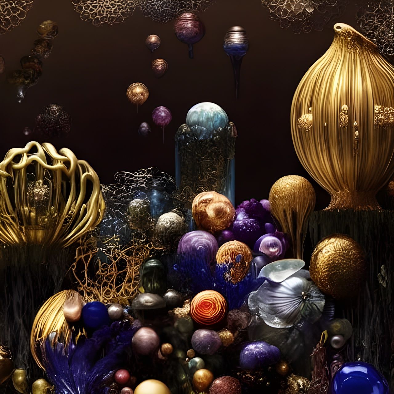 Sublime Fusion: Organic Art in Digital Style