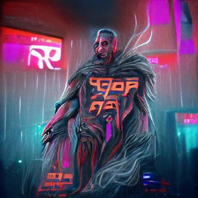 Vepar, God of Rot in Cyberpunk 2099 Style