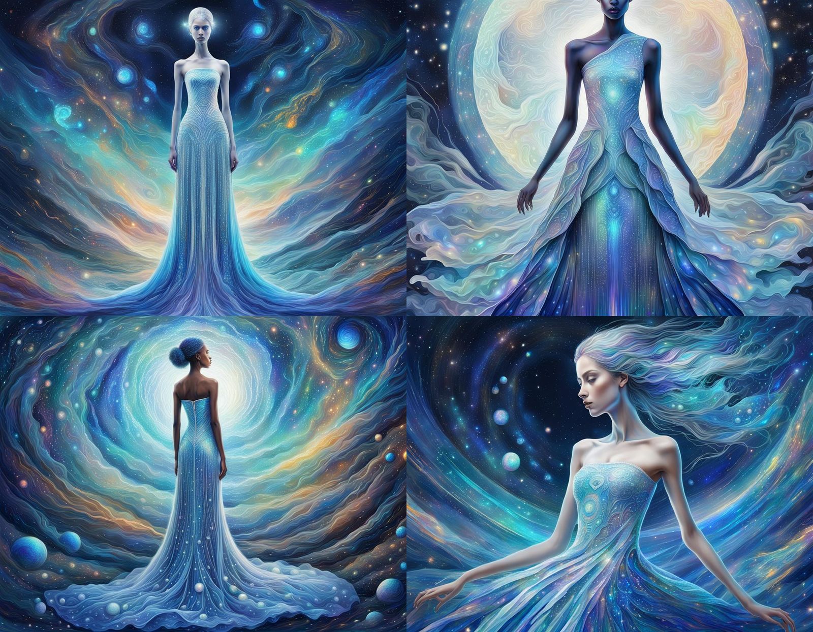 Holographic Astral Being in Cosmic Illustration