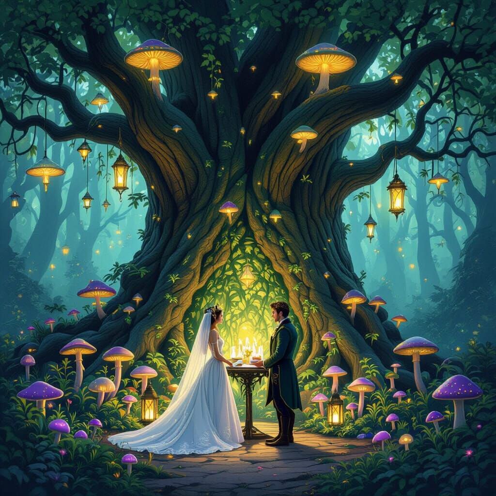 Enchanted Forest Wedding With Fairy Royalty