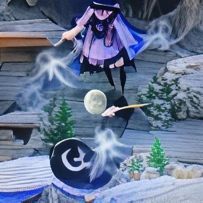 AI Interpretation of a Bewitching Scene