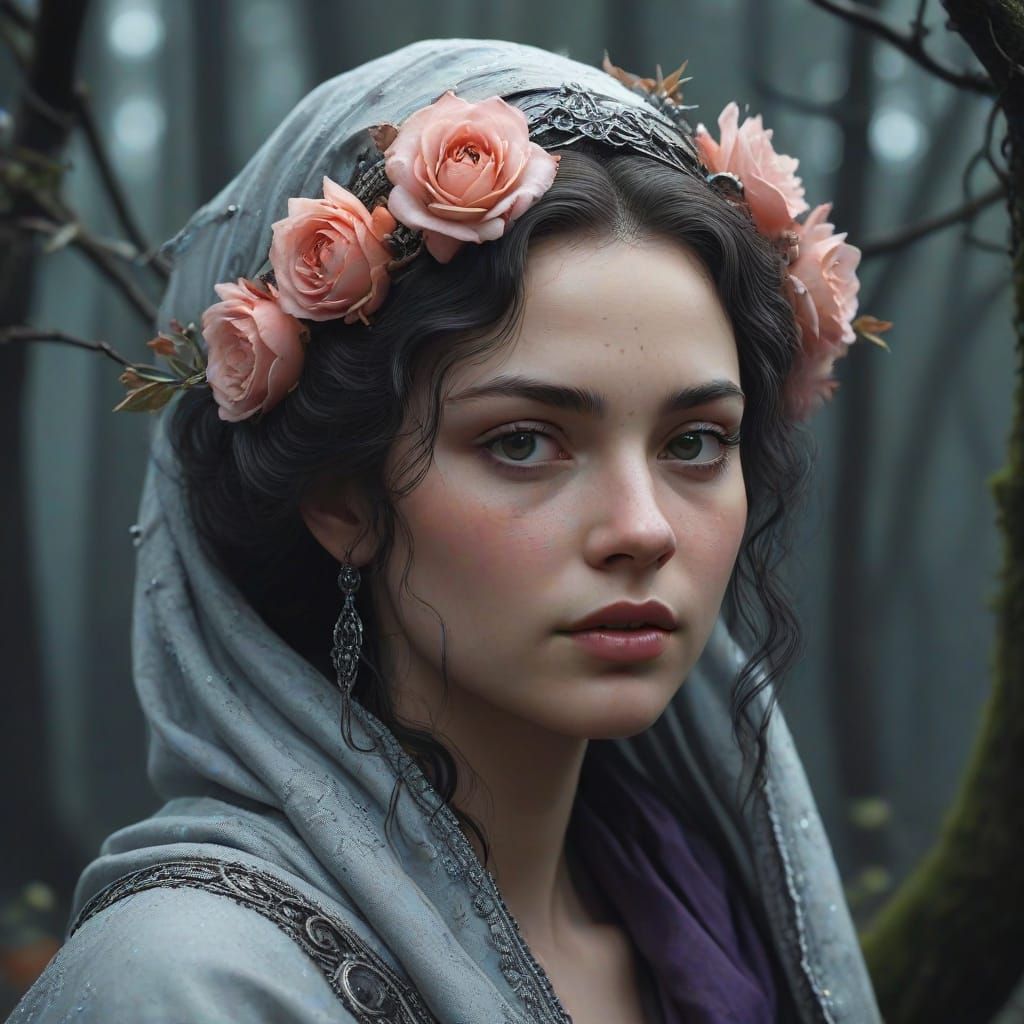 Regal Persephone in Ethereal Majesty