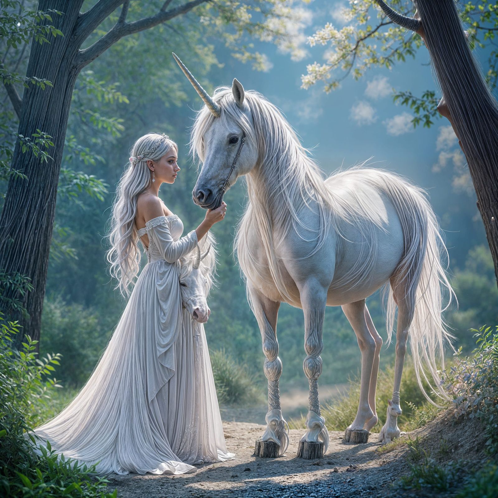 Virgin and Unicorn Digital Rendering