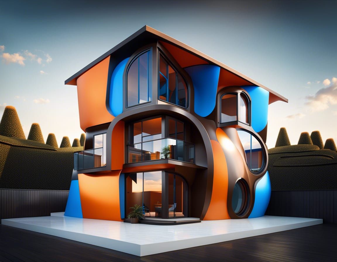 Abstract and Unique Home Architecture