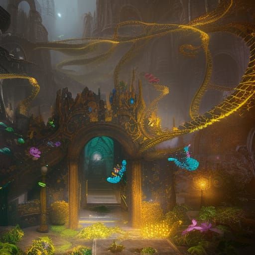 Ethereal Realms in Vibrant Hues Unveiled in Immersive Fantas...