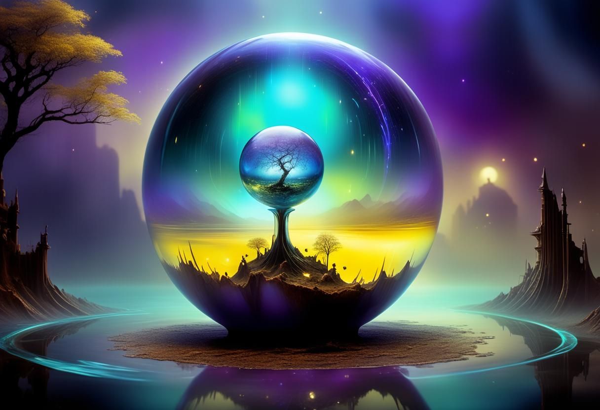 Hypnotic Dream Forest with Cyberpunk Lights