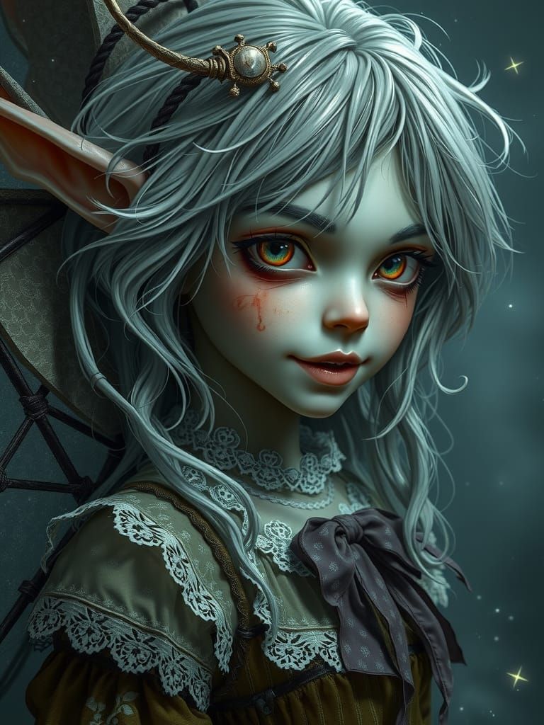 Creepy Pixie Sprite in a Nightmare Dreamworld