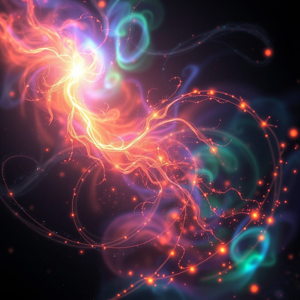 Cosmic Dance of Light and Color