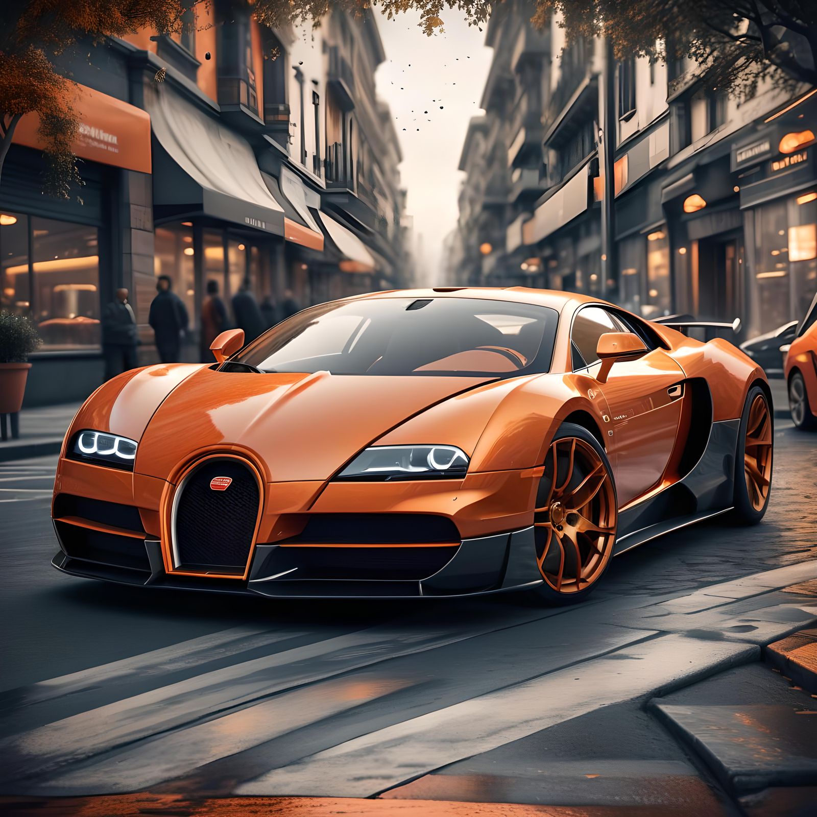 Bugatti Style Supercar