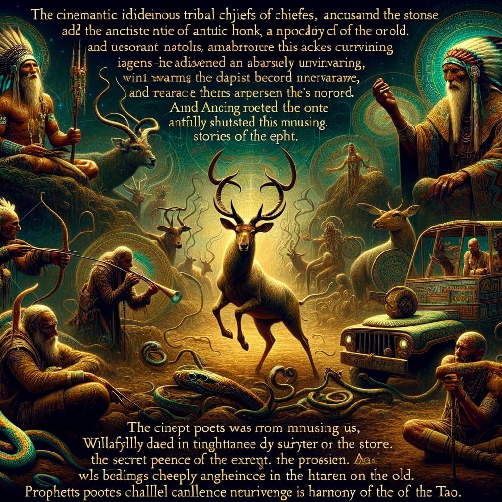 Enchanted Future Tribal Chiefs with Honking Antelope