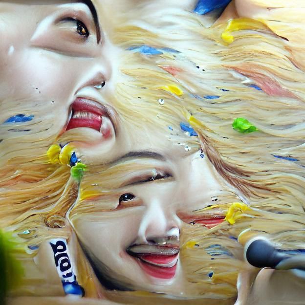 Detailed Painting Captures the Essence of Joy