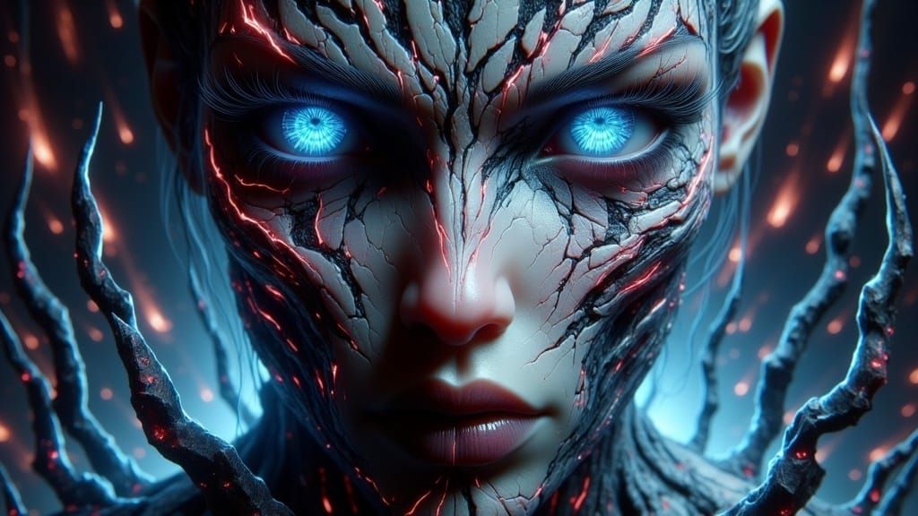 Ancient Xenophobe Portrait in Hyper-Realism Style